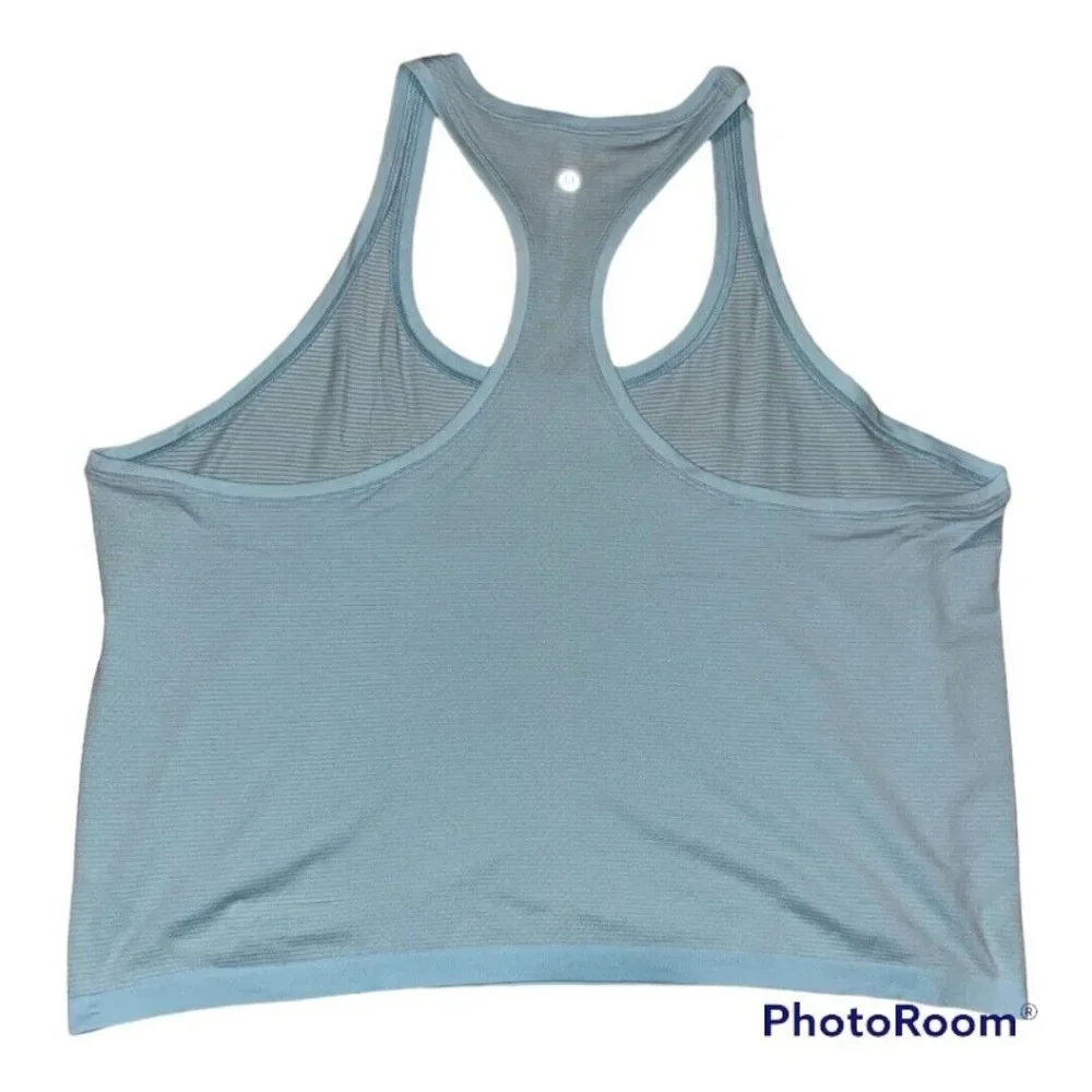 Lululemon Swiftly Tech RB Tank 2.0 Icing Blue Size 20 NWT - Picture 4 of 7